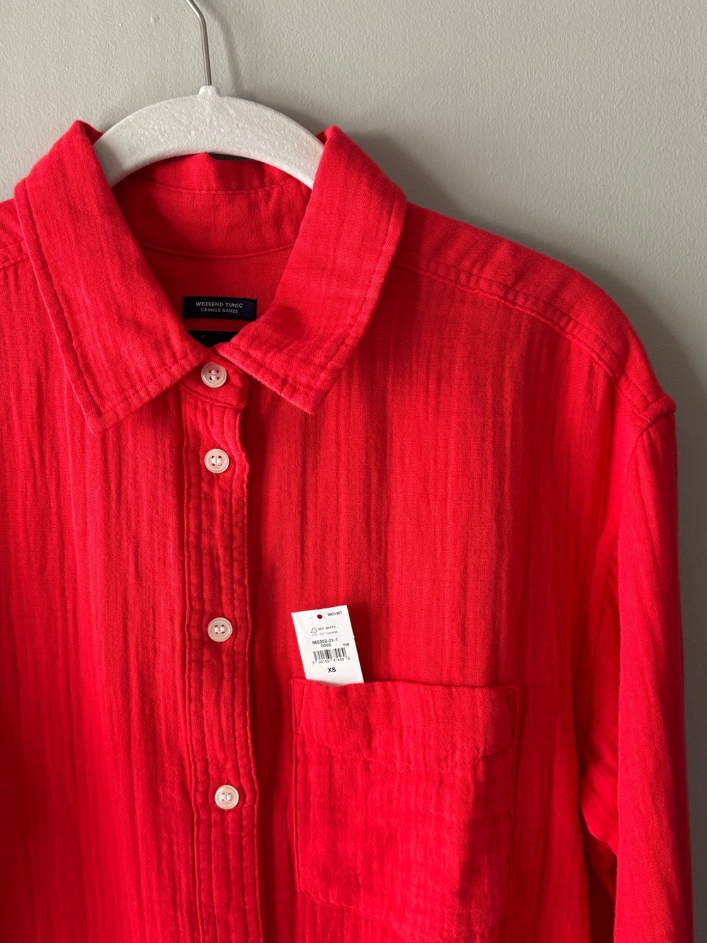 Weekend Tunic, Red, Size XS - Picture 3 of 4